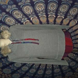 Maurices Layered Look Hoodie Sz Lg